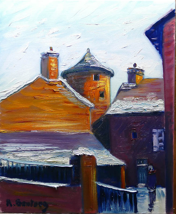 Tableaux de Collonges la rouge. Hiver 2015